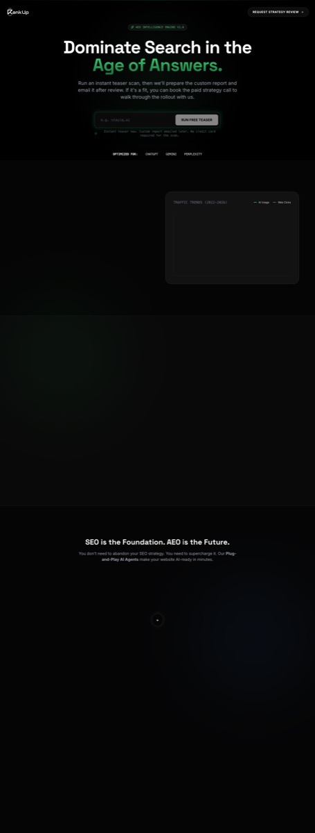 RankUp AEO screenshot